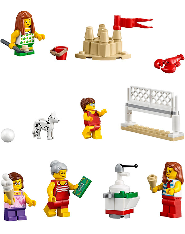 乐高积木lego city城市系列 60153 沙滩人偶套组