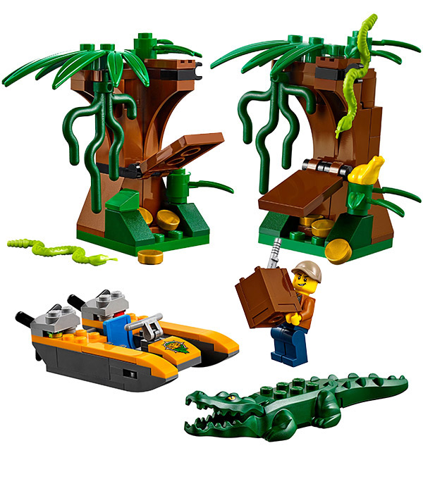 乐高积木lego city城市系列 60157 丛林入门套装