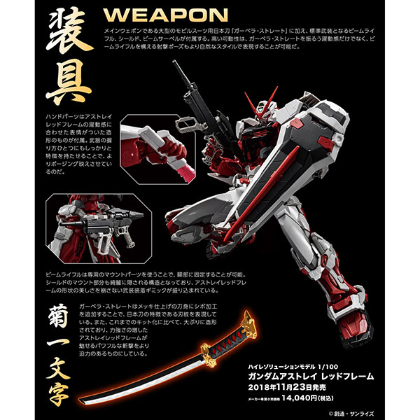 【BANDAI】機動戰士鋼彈SEED ASTRAY 1/100 HiRM 異端鋼彈紅色機