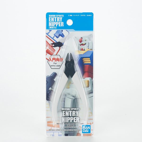 【BANDAI】模型專用 BANDAI 入門斜口鉗 白色