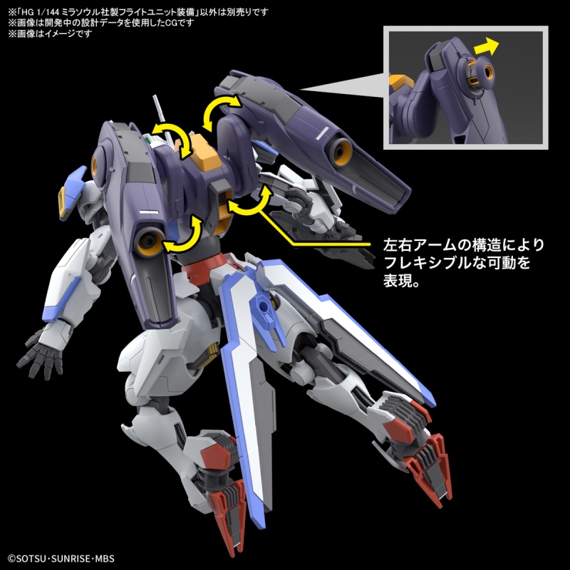 【BANDAI】代理版 組裝模型 HG 1/144 機動戰士鋼彈 水星的魔女 米拉蘇爾公司製飛行組件裝備