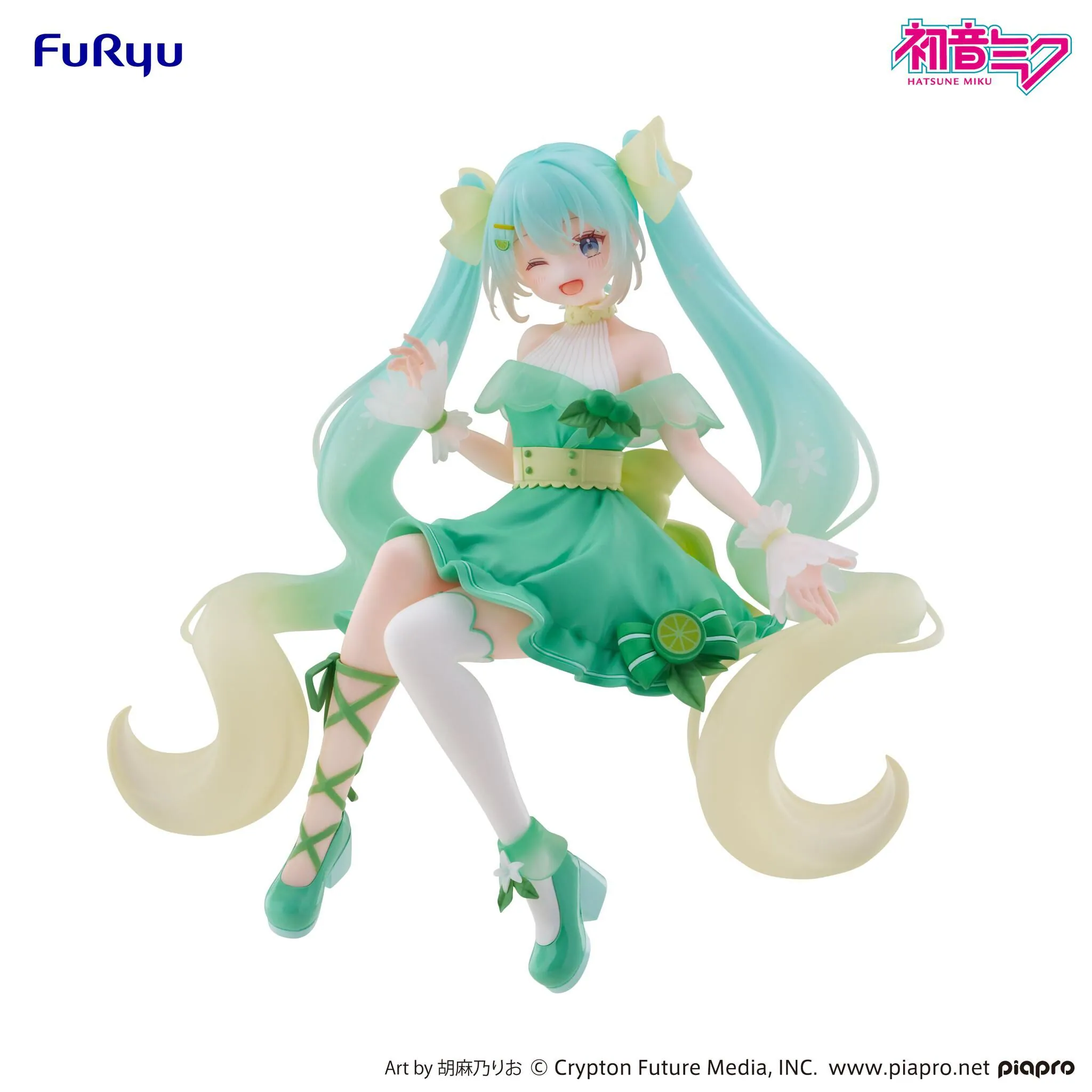 (預購)26年3月 Furyu 景品 初音未來 Lime Ver. 泡麵蓋公仔