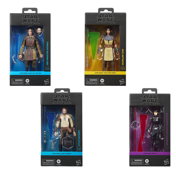 (預購)26年3月 孩之寶 星際大戰 昆蘭沃斯 杜庫伯爵 審判官 七師妹 凱爾卡塔恩 S3黑標6吋人物組 一組4入